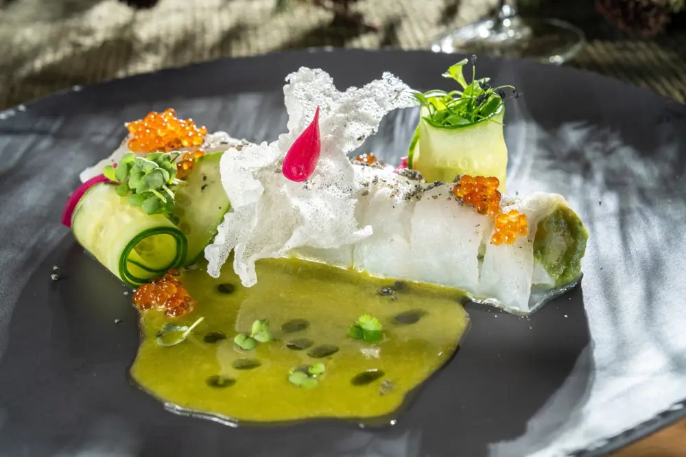 Smakfull rett med lokale råvarer servert på Filefjellstuene