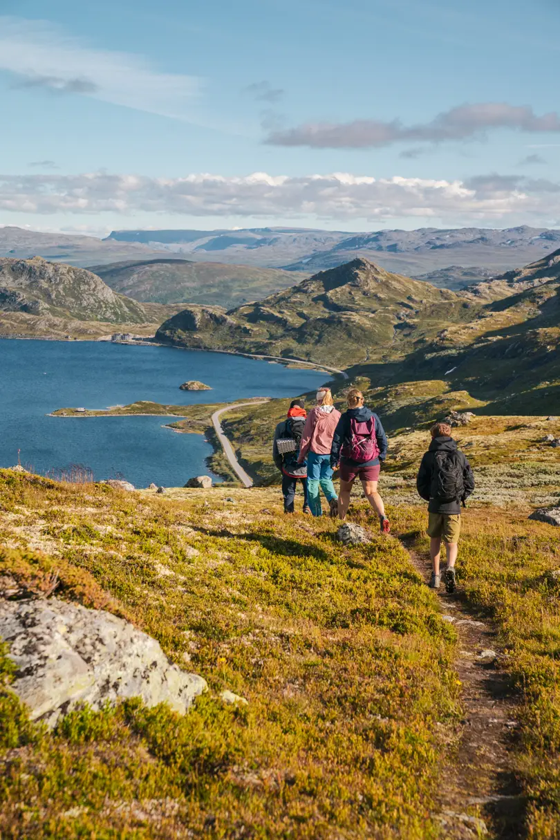 Fjelltur med familien – på vei mot Tyinsølsnøse 