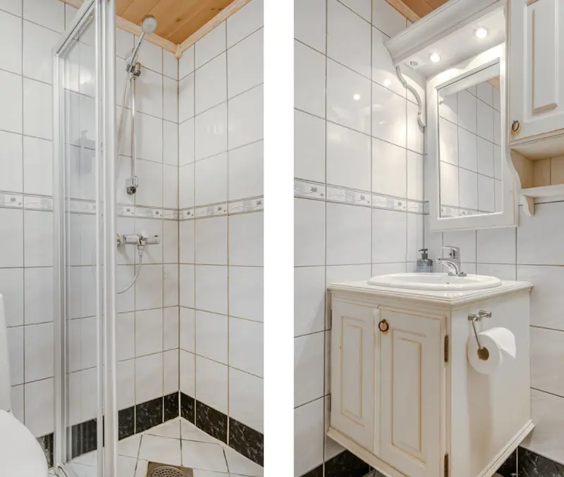 Bad i leilighetene på Filefjellstuene