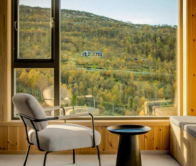 Hotellrom med utsikt på Filefjellstuene