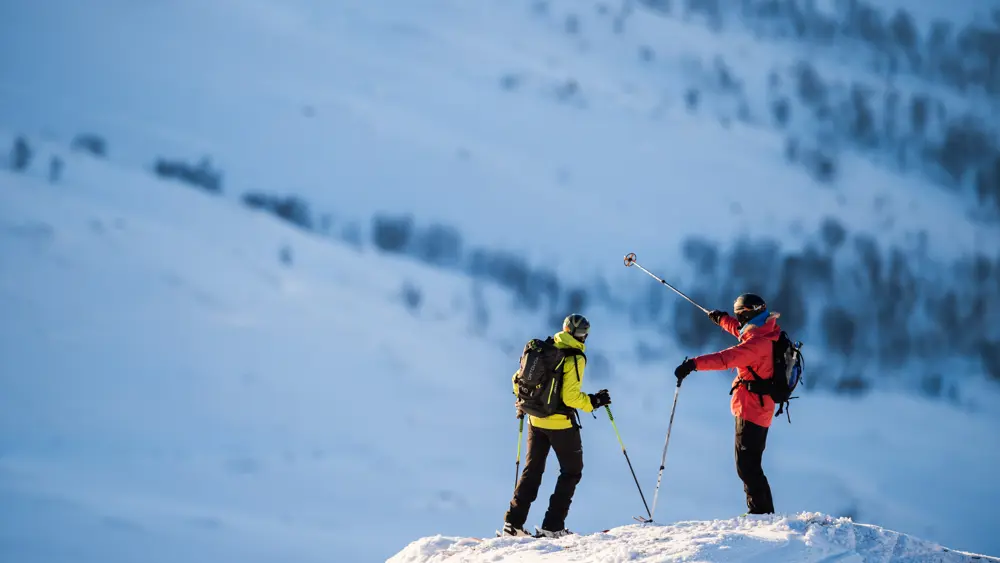 Randonnee på Tyin Filefjell en vakker vinterdag