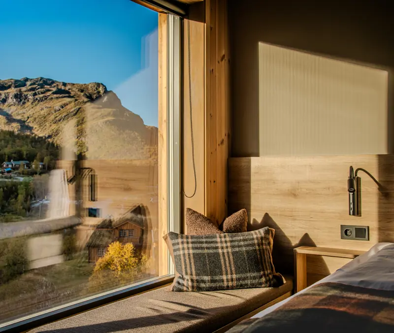 Hotellrom med utsikt på Filefjellstuene
