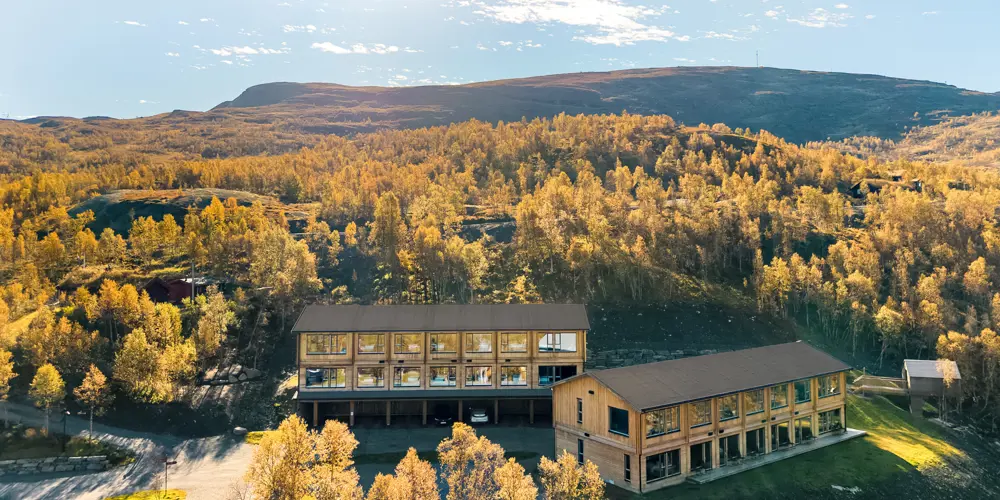 Exterior of the hotel at Filefjellstuene