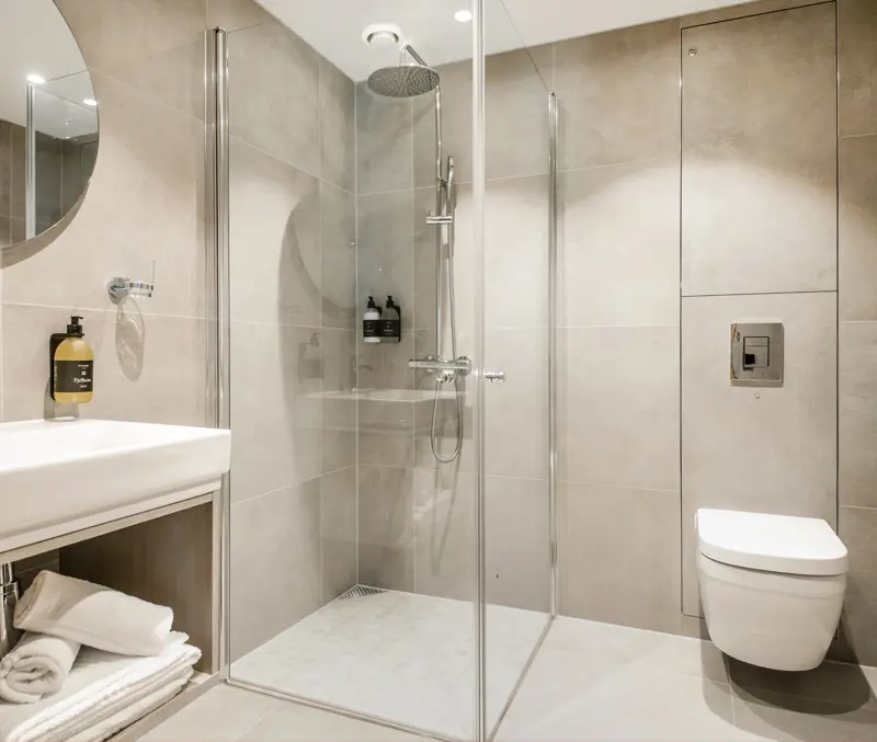 Bad på hotellrom på Filefjellstuene