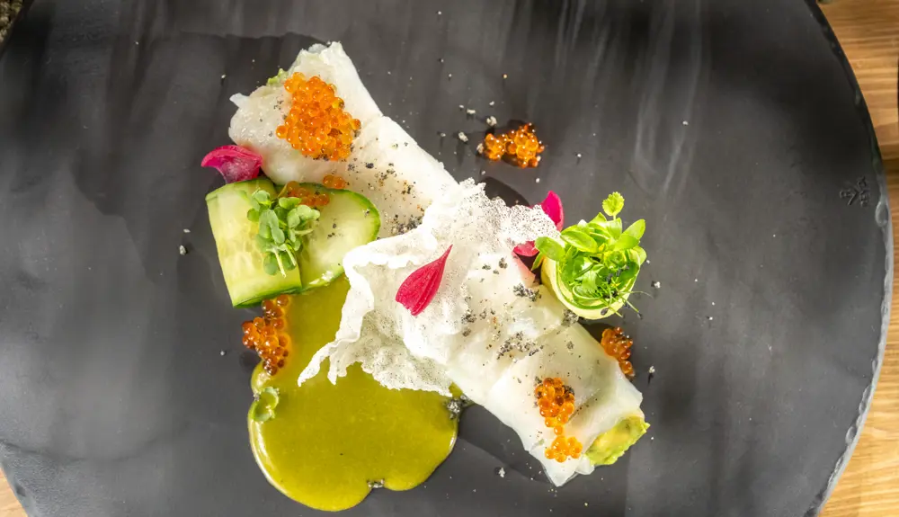 Tasty dish with local ingredients served at Filefjellstuene