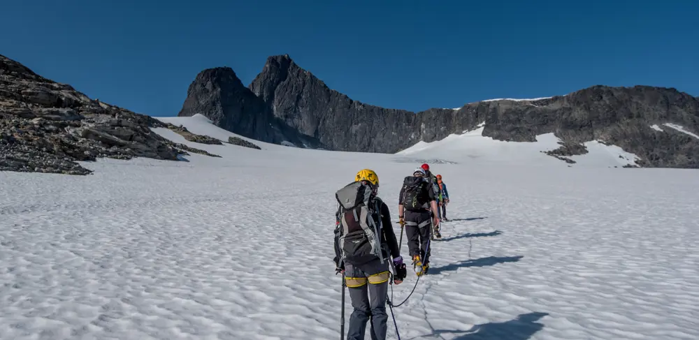 Rope layer over Falkebreen. 