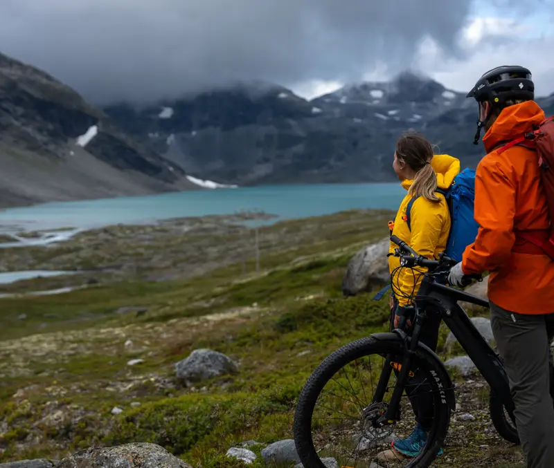 Utsikt mot Koldedalsvatnet og Falketind