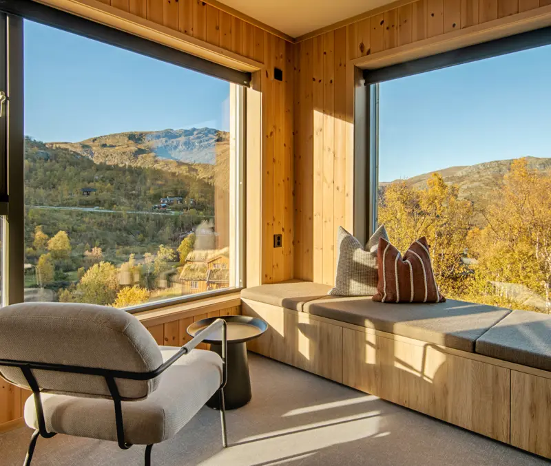 Hotellrom med utsikt på Filefjellstuene