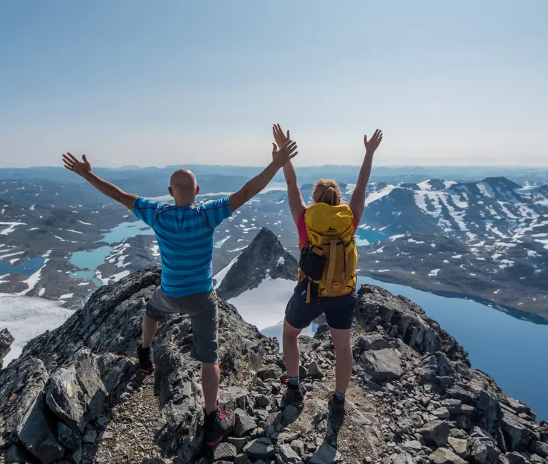 Topp stemning på toppen av Uranostind (2157 moh)